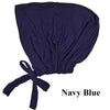 Pañuelo elegante tipo turbante de color azul marino