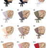 Douze variations de bonnets hijab satinés à double couche dans diverses couleurs, y compris noir, bleu marine, blanc, beige, 