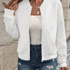 Women's Solid Color Zipper Jacket