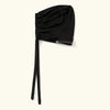Turban hijab cap stretch tissu noir instant pour femmes
