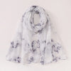 Bohemian Watercolor Print Lady Hijab Scarf
