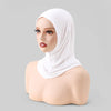 Weißer Instant-Turban-Hijab-Untercap-Bonnet auf einer Mannequin-Kopf