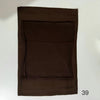 A dark brown soft modal rayon hijab set folded and displayed against a white background.