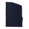 Tissu de foulard instant en jersey modal bleu marine foncé et tendance, présenté à plat.