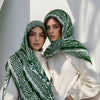 Bohemian Watercolor Print Lady Hijab Scarf