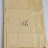 A light yellow soft modal rayon hijab set packaged in plastic.