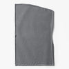 Pañuelo instantáneo de tela elástica premium de algodón gris sólido, mostrado plano.