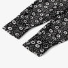 Black patterned elegant Muslim hijab dress for prayer and daily wear
