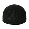Black knitted prayer hat or kufi for men