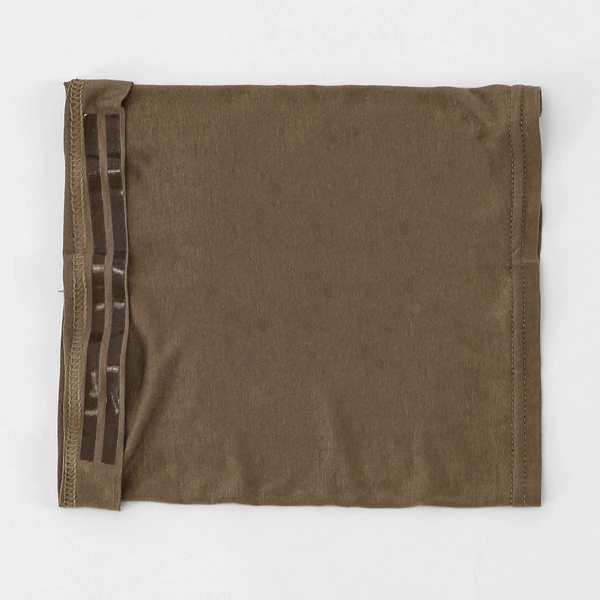 Bonnet hijab instant stretch vert olive solide pour femmes.