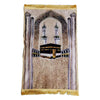 Tapis de prière musulman élégant avec une architecture arquée, des minarets et une silhouette de mosquée.