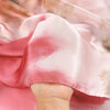Rosa Satin-Seiderschlaaf mit Aquarell-Gradient in Pink und Koralle