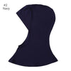 Hijab et foulard modestes bleu marine pour femmes.