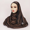 Bohemian Watercolor Print Lady Hijab Scarf