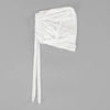 Turban hijab cap instant stretch blanc pour femmes, affiché sur fond gris.