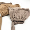 Beige Schleier-Tuch-Innerhaube in verschiedenen Brauntönen