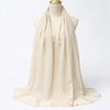 Eleganter, einfarbiger Chiffon-Hijabschal über einem Mannequin drapiert
