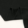 Schwarzer weicher Modal-Jersey Instant-Hijab-Schal mit gerafftem Saumdetails