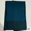 A dark teal soft modal rayon hijab set for women shown flat.
