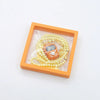 A yellow beaded bracelet with a digital counter is displayed in an orange box.
