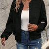 Women's Solid Color Zipper Jacket