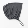 A dark gray adjustable modal hijab cap with elastic bands.