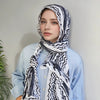 Bohemian Watercolor Print Lady Hijab Scarf