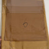 A brown soft modal rayon hijab set packaged in clear plastic.
