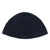 Gorro de lana tejido azul marino con calavera para oración