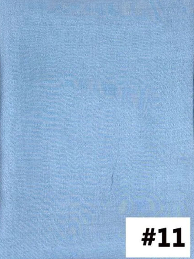 Tissu de foulard modal multi-couleurs bleu clair