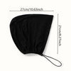 Schwarzer Luxuskotton-Jersey-Turban mit Maßen 27 cm