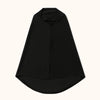 Schwarzer sofortiger Baumwoll-Modal-Hijab-Turban für Mädchen