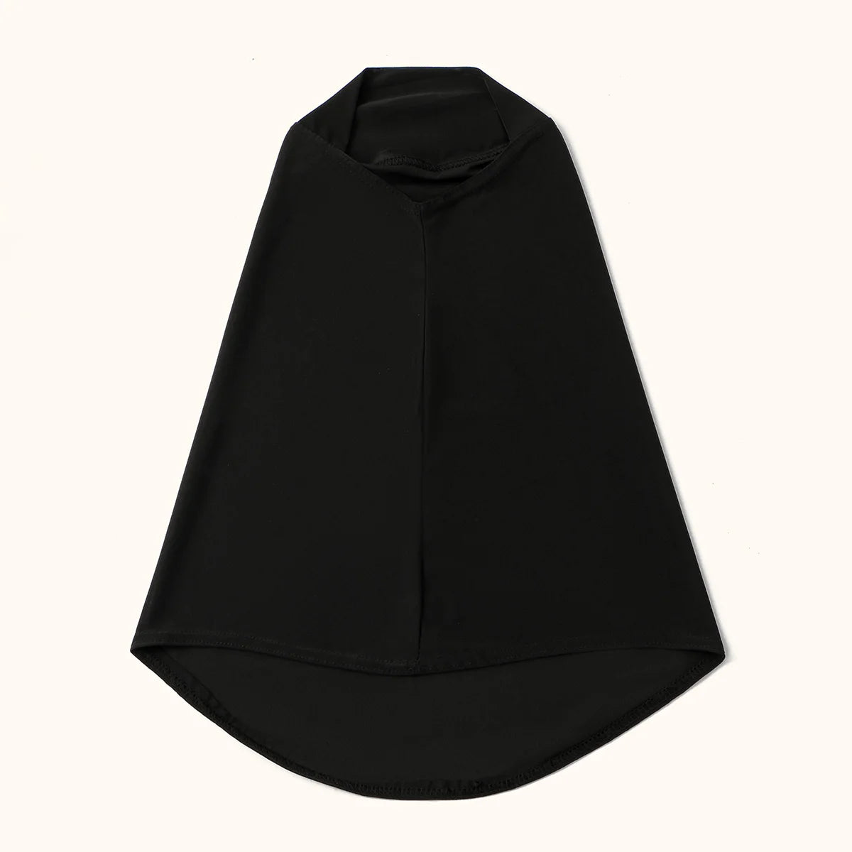 Schwarzer sofortiger Baumwoll-Modal-Hijab-Turban für Mädchen