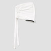 Turban hijab cap for women, white instant stretch.