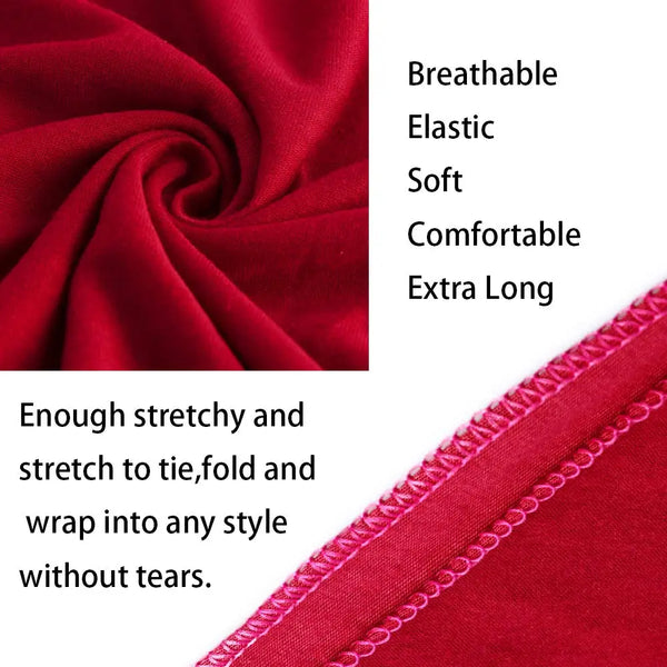 A close-up of a red stretchy jersey fabric showing its texture and drape.