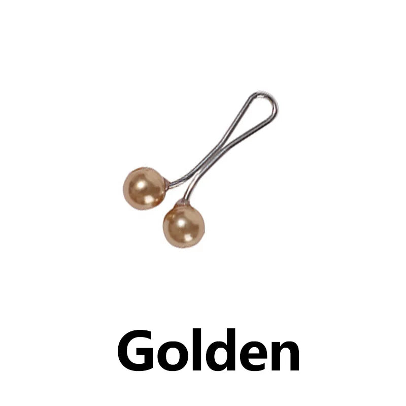 Goldene Perlen-Akzentclips für muslimische Tücher und Hijabs