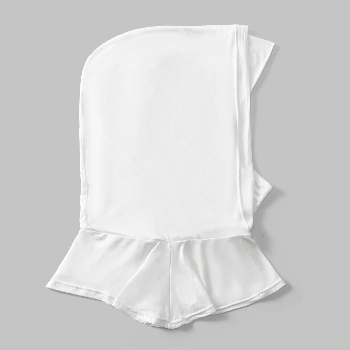 Bonnet hijab instant double couche blanc conçu pour la modestie