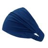 Marineblaues Premium-Stretch-Baumwoll-Hijab-Underscarf-Cap von der Seite
