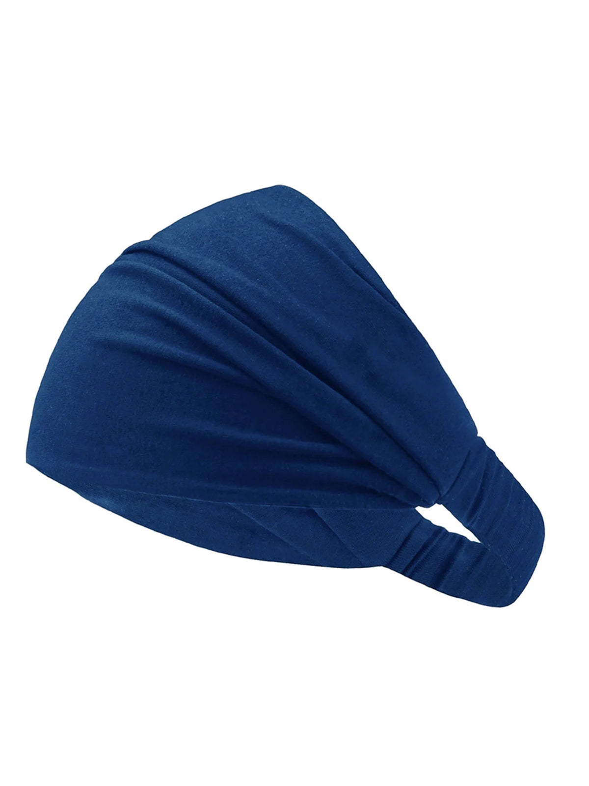 Marineblaues Premium-Stretch-Baumwoll-Hijab-Underscarf-Cap von der Seite