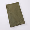Foulard instant élastique vert olive en jersey plié.