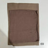 A solid brown soft modal rayon hijab set folded neatly.