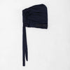 Turban hijab cap instant stretch navy for women with a long tie