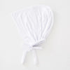 Weißes Tuch-Back-Inn-Hijab-Bonnet mit gefaltetem Stoff