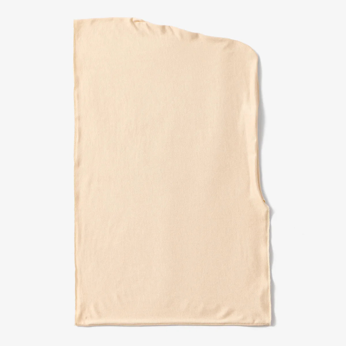 Pièce de tissu instant hijab en jersey modal beige uni.